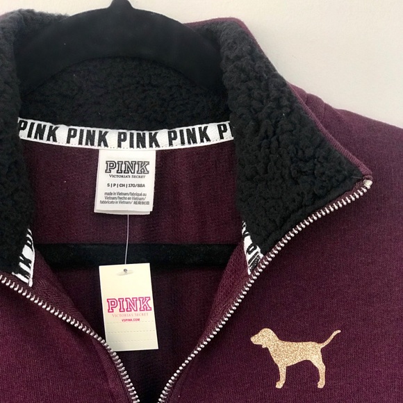 PINK Victoria's Secret Tops - PINK Perfect Quarter-Zip Pullover